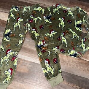 Cat & Jack Green Dinosaur Pajamas